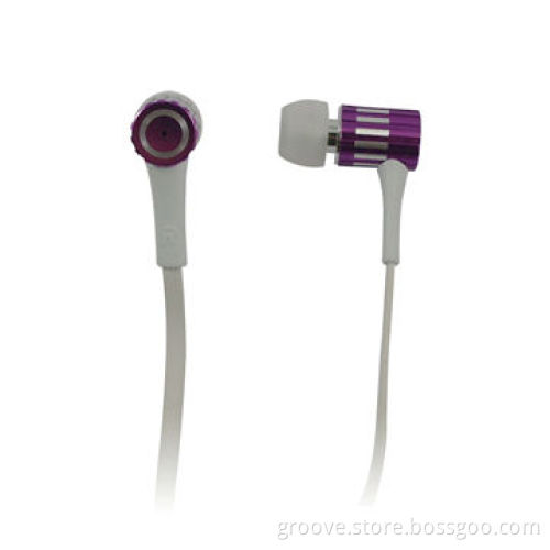 High Quality Metal Earphones with Mic, Various Colors Available for Different Mobile Phones